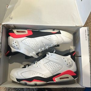 Jordan 6 Low Infrareds White